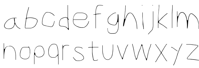 CiSf OpenHand Hairline Font LOWERCASE