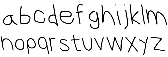 CiSf OpenHand OppositeOblique Font LOWERCASE