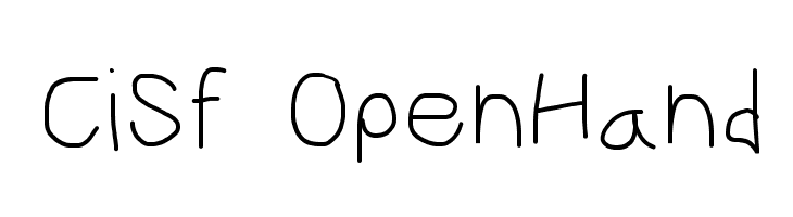 CiSf OpenHand  les polices de caractères gratuit tlcharger