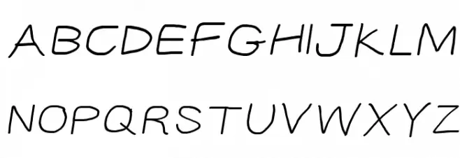 CiSf OpenHandSquished Oblique Polices MAJUSCULES