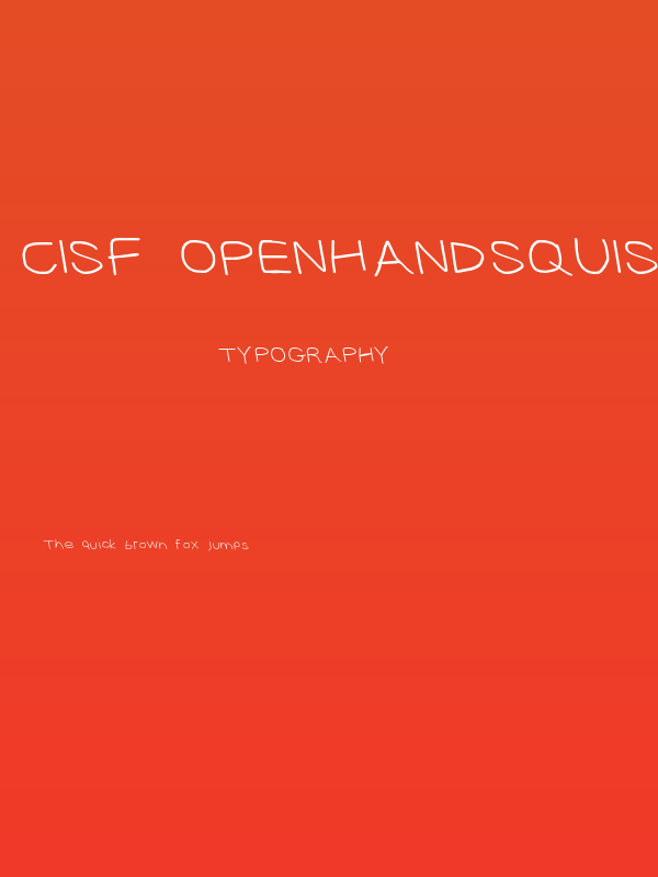 CiSf OpenHandSquished OppositeOblique Poster