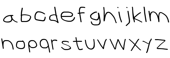 CiSf OpenHandSquished OppositeOblique Font LOWERCASE