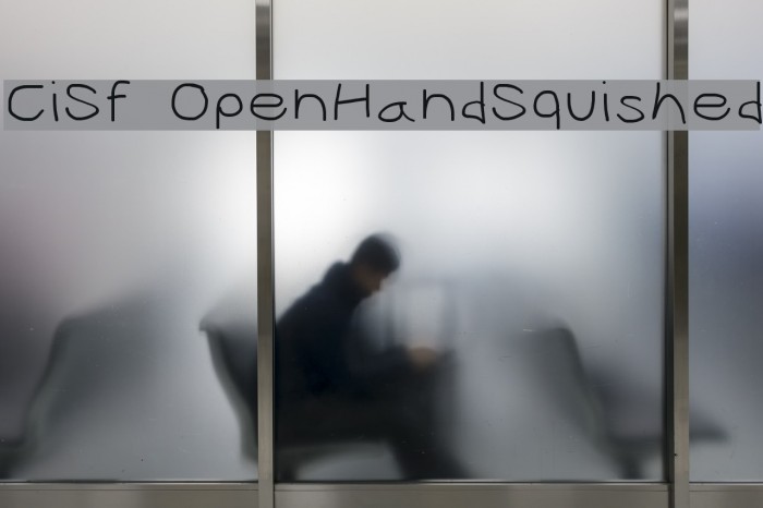 CiSf OpenHandSquished Font examples