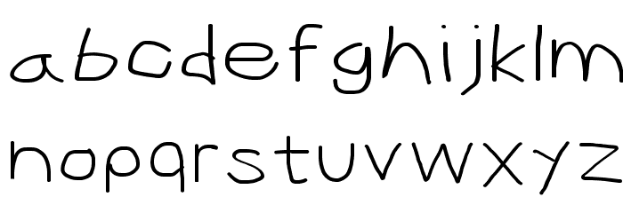 CiSf OpenHandSquished Font LOWERCASE