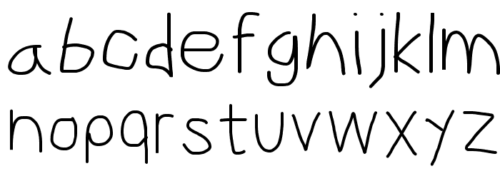 CiSf OpenHand Font LOWERCASE