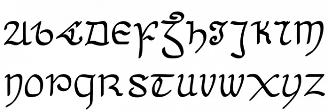 Cianan-Medium Font Litere mari