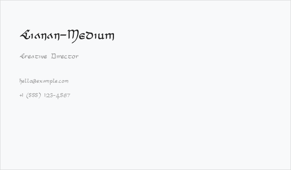 Cianan-Medium Business Card