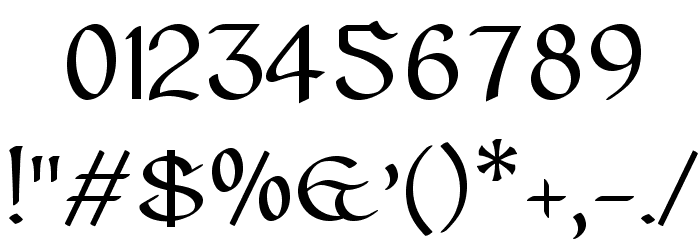 Cianan-ur Regular Font OTHER CHARS