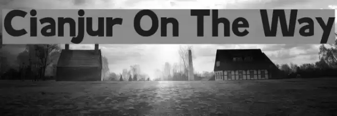 Cianjur On The Way Font examples