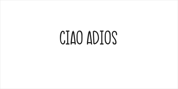Ciao Adios Logo