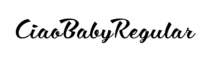 Ciao Baby Regular Font