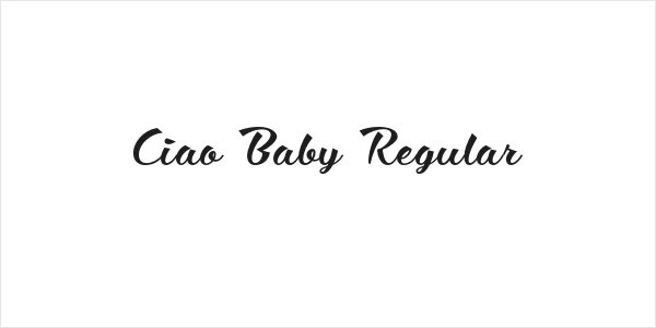Ciao Baby Regular Logo