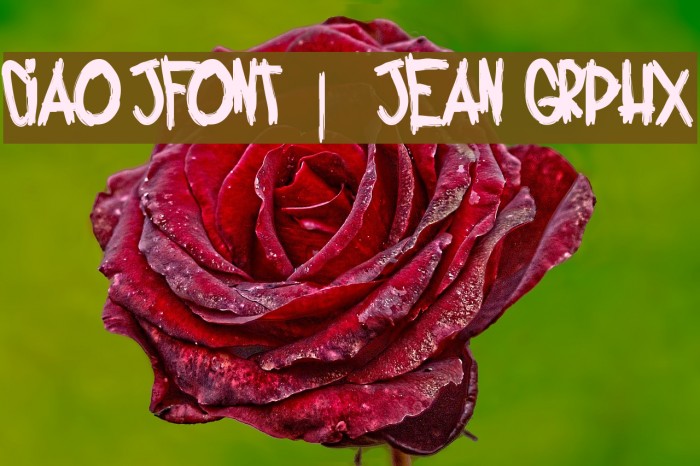 Ciao jFont | Jean Grphx Example 1
