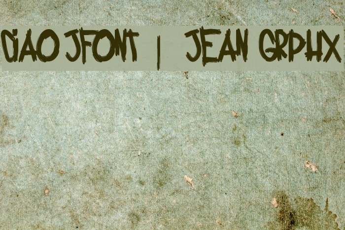 Ciao jFont | Jean Grphx Example 3
