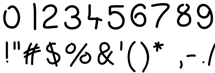 CiaoCiaoFriends Font OTHER CHARS