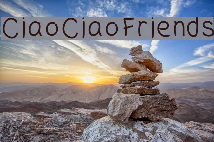 CiaoCiaoFriends Font examples