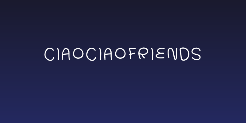 CiaoCiaoFriends Social Header