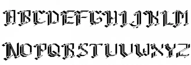 CiberGotica Schriftart Groß