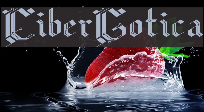 CiberGotica Font examples