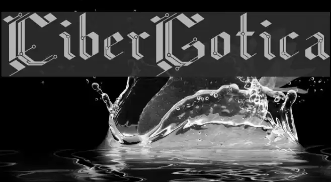 CiberGotica Шрифта examples