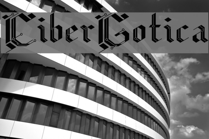 CiberGotica Font examples