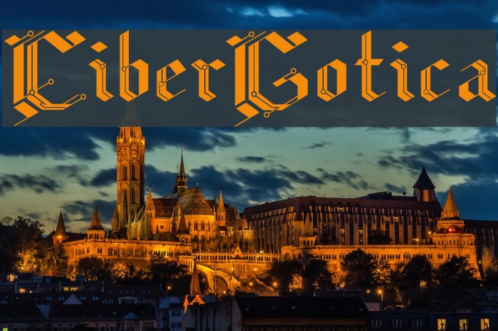 CiberGotica Font examples