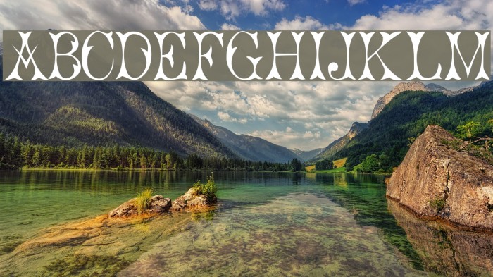 Cicero 1 Font examples