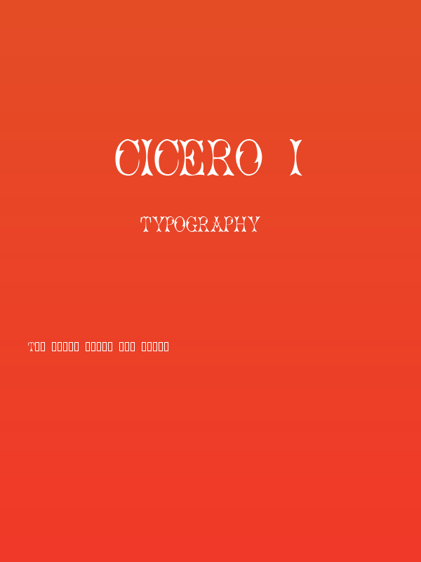 Cicero 1 Poster