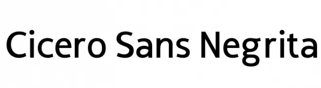 Cicero Sans Negrita  Frei Schriftart Herunterladen