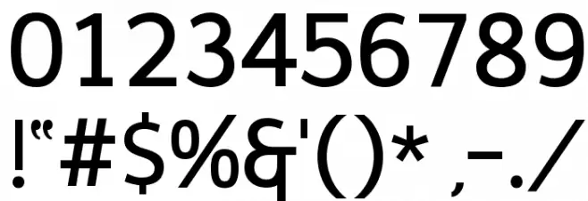 Cicero Sans Negrita Font OTHER CHARS