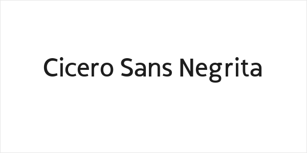 Cicero Sans Negrita Logo