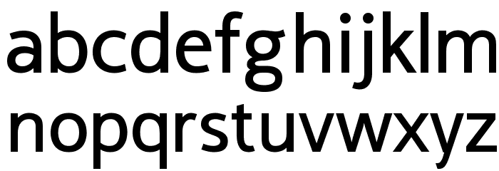 Cicero Sans Negrita Font LOWERCASE