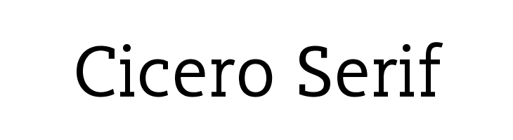 Cicero Serif Font