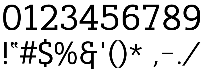 Cicero Serif Font OTHER CHARS
