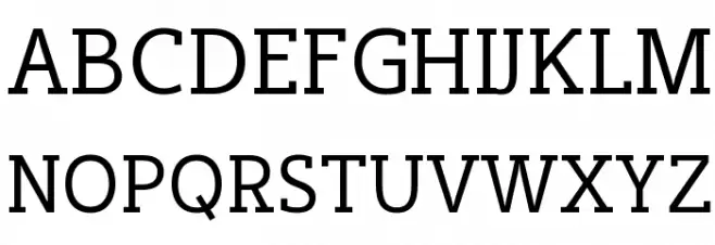 Cicero Serif Schriftart Groß