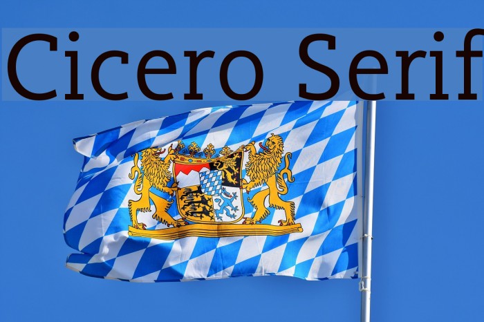 Cicero Serif Font examples