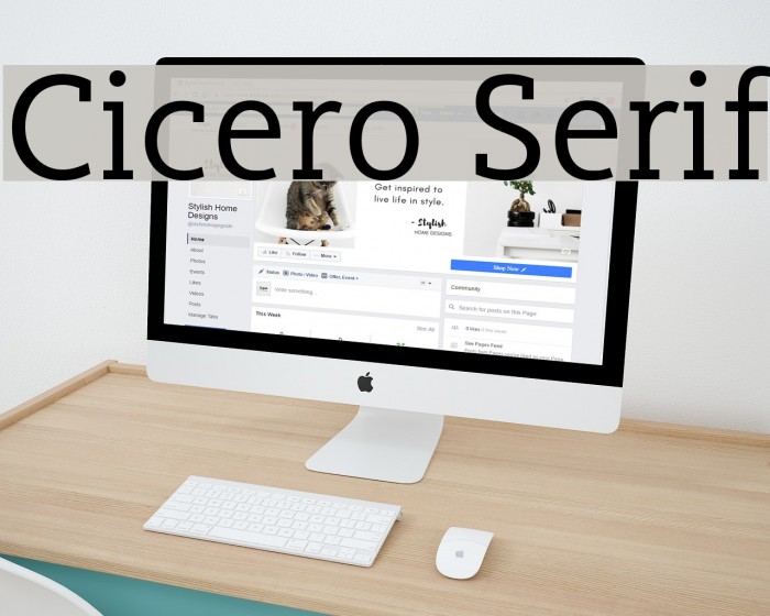 Cicero Serif Font examples