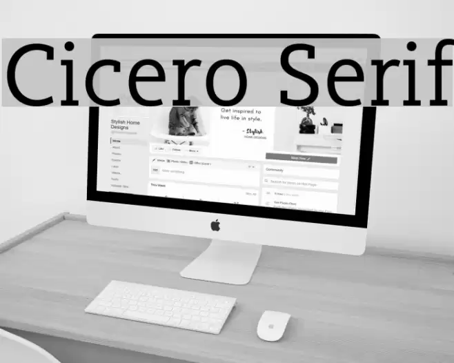 Cicero Serif Font examples