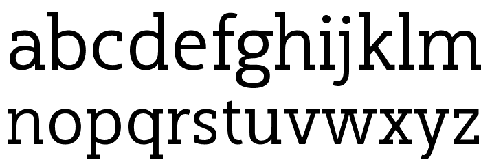 Cicero Serif Font LOWERCASE