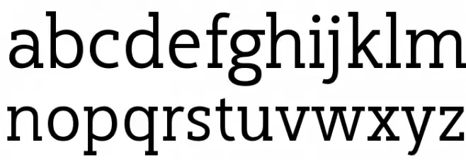 Cicero Serif Font LOWERCASE