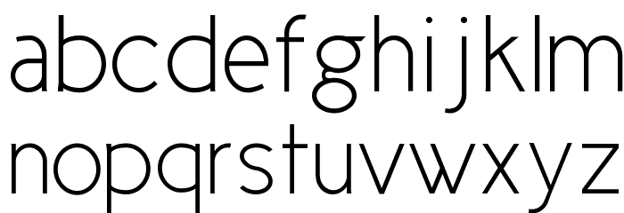 Cicle Fina Font LOWERCASE