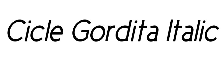 Cicle Gordita Italic Font