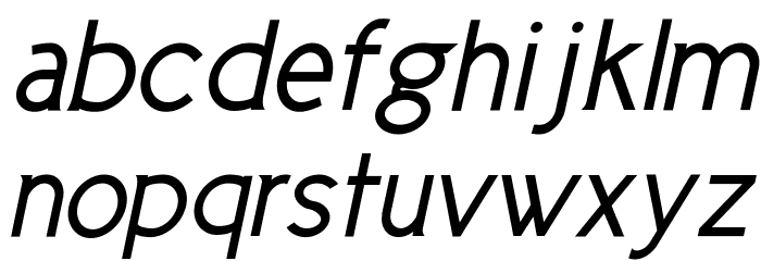 Cicle Gordita Italic Font LOWERCASE