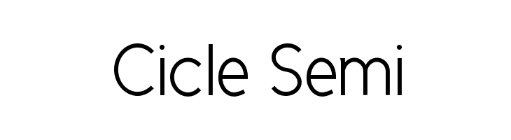 Cicle Semi Font