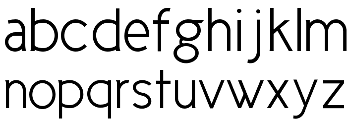 Cicle Semi Font LOWERCASE