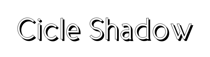 Cicle Shadow Font