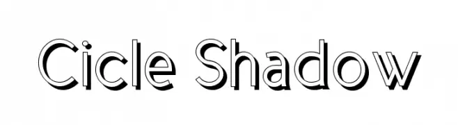 Cicle Shadow  Descarca Fonturi Gratis