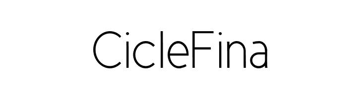 CicleFina  免费字体下载