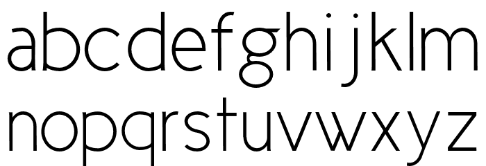 CicleFina Font LOWERCASE