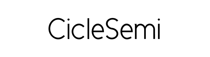 CicleSemi  baixar fontes gratis